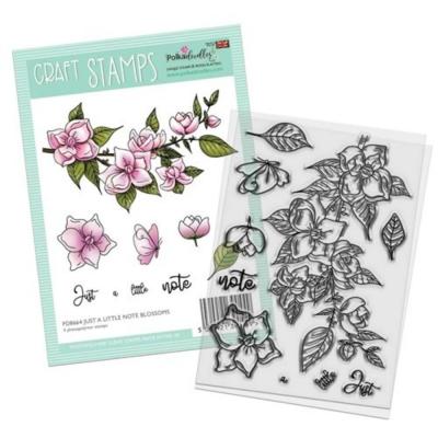 Polkadoodles Clear Stamps - Just A Little Note Blossom Flower