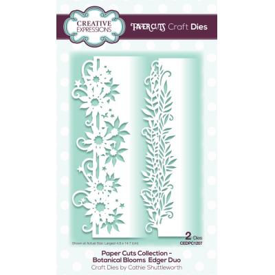 Creative Expressions Paper Cuts Dies - Botanical Blooms Edger Duo