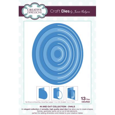 Creative Expressions Jamie Rodgers In And Out Collection Craft Dies - Ovals