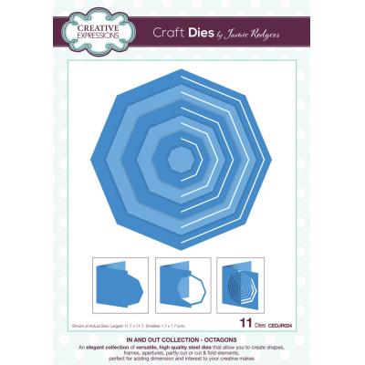 Creative Expressions Jamie Rodgers In And Out Collection Craft Dies - Octagons