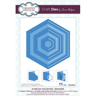 Creative Expressions Jamie Rodgers In And Out Collection Craft Dies - Hexagons