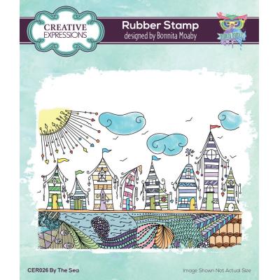 Creative Expressions Rubber Stamp - By The Sea