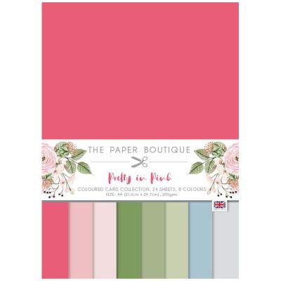 The Paper Boutique Pretty In Pink Cardstock - Coloured Card Collection