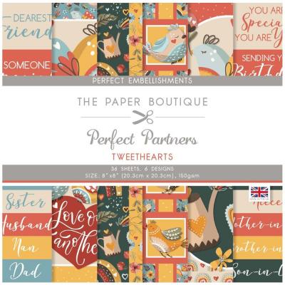 The Paper Boutique Perfect Partners Tweetheart Designpapiere - Embellishment Pad