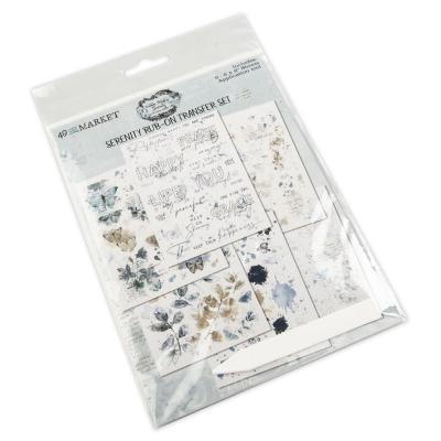 49 and Market Vintage Artistry Serenity Sticker - Rub-Ons