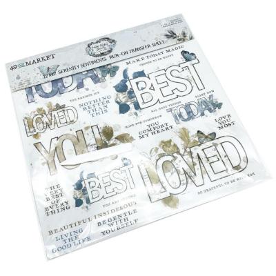 49 and Market Vintage Artistry Serenity Sticker - Rub-Ons