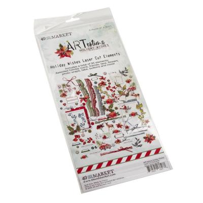 49 and Market ARToptions Holiday Wishes Die Cuts - Laser Cut Outs Elements
