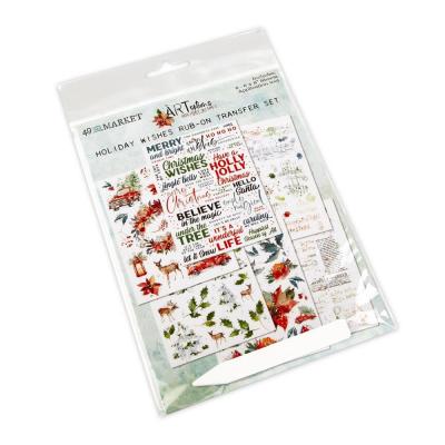 49 and Market ARToptions Holiday Wishes Sticker - Rub-Ons