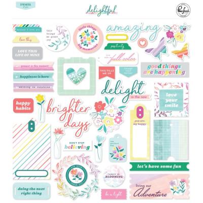 Pinkfresh Studio Delightful Sticker Die Cuts - Floral Cardstock