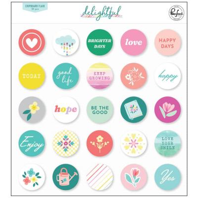 Pinkfresh Studio Delightful Sticker - Chipboard Flair