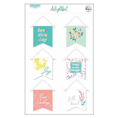 Pinkfresh Studio Delightful Sticker - Hanging Banners