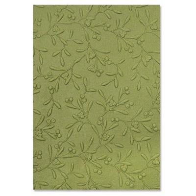 Sizzix Tim Holtz 3-D Textured Impressions Embossing Folder - Delicate Mistletoe