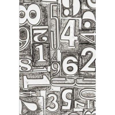 Sizzix Tim Holtz 3-D Textured Impressions Embossing Folder - Numbered