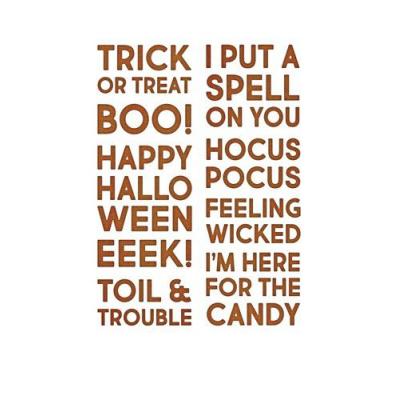 Sizzix Tim Holtz Thinlits Die Set - Bold Text Halloween