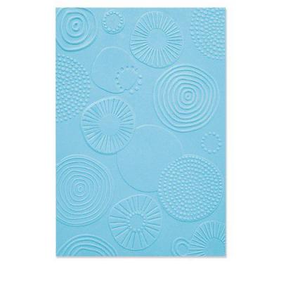 Sizzix By Lisa Jones Textured Impressions Embossing Folder - Abstract Rounds