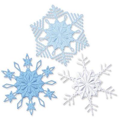 Sizzix By Kath Breen Switchlits Embossing Folder - Winter Snowflakes