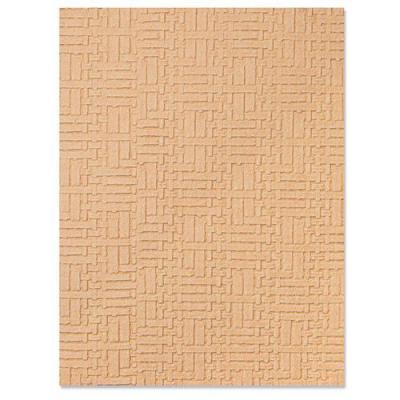Sizzix 3-D Textured Impressions Embossing Folder - Woven Leather