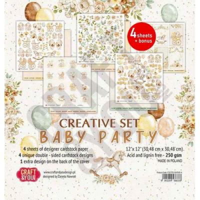 Craft & You Design Baby Party Designpapiere - Creative Set