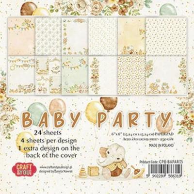 Craft & You Design Baby Party Designpapiere - Paper Pad
