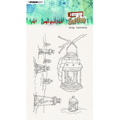 StudioLight Let It Snow Nr.263 Clear Stamps - Cozy Lanterns