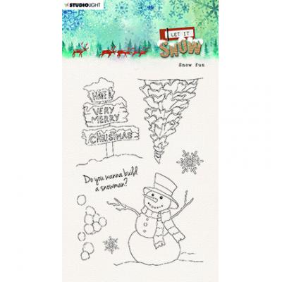 StudioLight Let It Snow Nr.263 Clear Stamps - Snow Fun