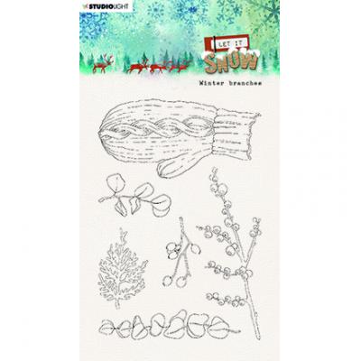 StudioLight Let It Snow Nr.263 Clear Stamps - Winter Branches