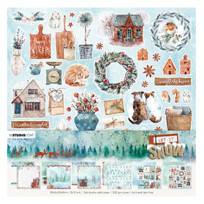 StudioLight Let It Snow Nr. 08 Designpapier - Background Paper