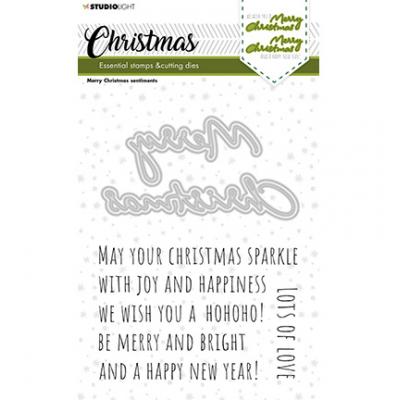 StudioLight Christmas Stamps und Dies - Christmas Sentiments