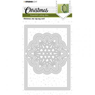 StudioLight Christmas Essentials Nr. 257 Cutting Die - Star Zig-Zag Card