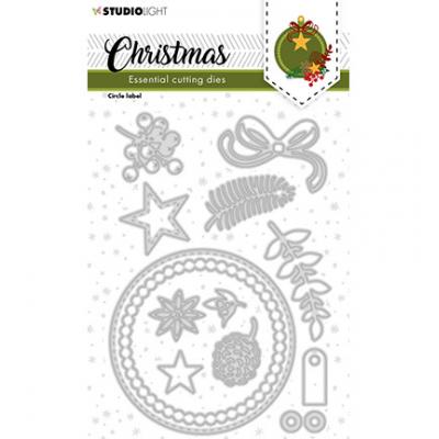 StudioLight Christmas Essentials Nr. 244 Cutting Die - Circle Label