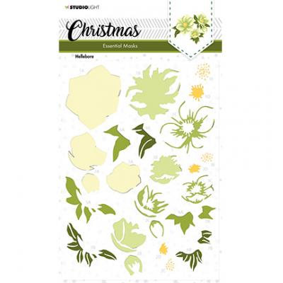 StudioLight Christmas Stencil - Helleborus