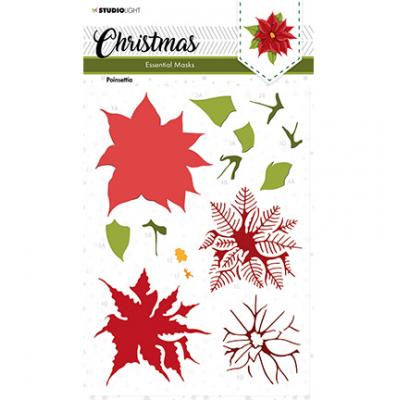 StudioLight Christmas Stencil - Poinsettia