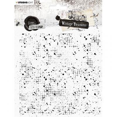 StudioLight Vintage Treasures Nr.252 Clear Stamp - Background Inkdrops