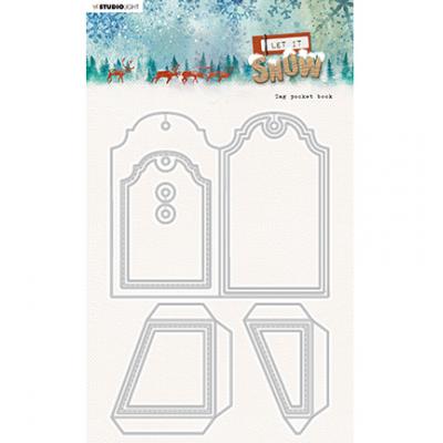 StudioLight Let It Snow Nr. 377 Cutting Die - Winter Tag Pocket Book
