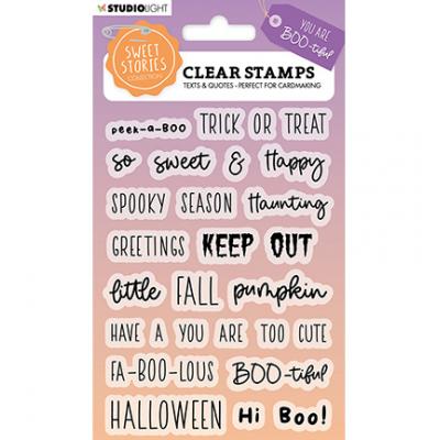 StudioLight Sweet Stories Nr.271 Clear Stamps - Quotes Smal Boo-tiful