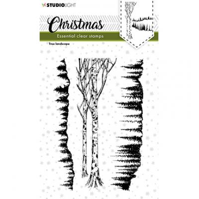 StudioLight Christmas Clear Stamps - Tree Landscape