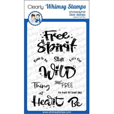 Whimsy Stamps Deb Davis Clear Stamps - Free Spirit