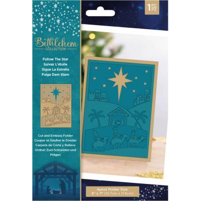 Crafter's Companion Bethlehem Collection Cut And Emboss Folder - Follow The Star