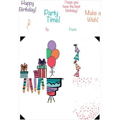 LDRS Creative Clear Stamps - Birthday Tag Stack