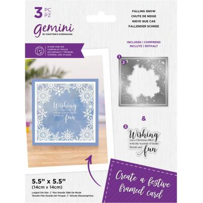 Crafter's Companion Stamp & Die - Falling Snow