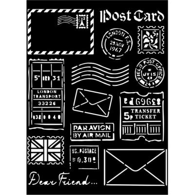 Stamperia Our Way Stencil - Post Card