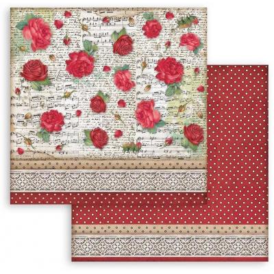 Stamperia Desire Designpapier - Pattern With Roses
