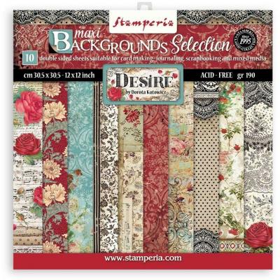 Stamperia Desire Designpapiere - Background Paper Pack