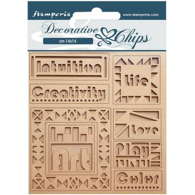 Stamperia Bauhaus Embellishments - Decorative Chips