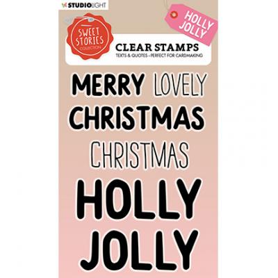 StudioLight Sweet Stories Nr.294 Clear Stamps - Holly Jolly