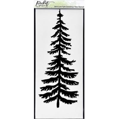 Picket Fence Studios Slim Line Stencils - Tall Christmas Tree