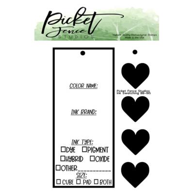 Picket Fence Studios Clear Stamps - Ink Swatching