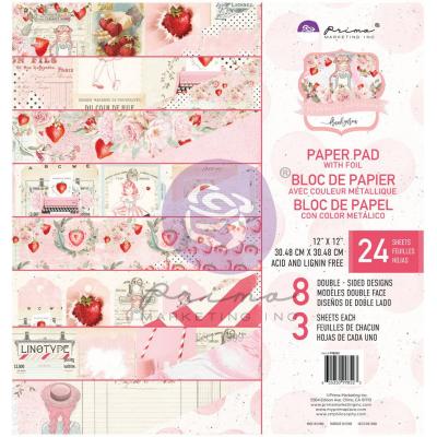 Prima Marketing Strawberry Milkshake Designpapiere - Paper Pad