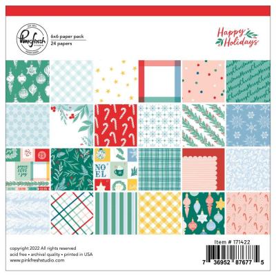 Pinkfresh Studio Happy Holidays Designpapiere - Paper Pack