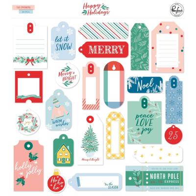 Pinkfresh Studio Happy Holidays Die Cuts - Ephemera